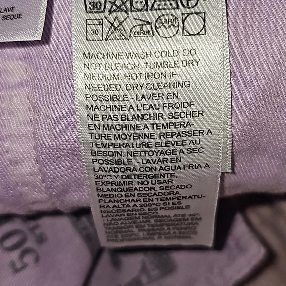 Levi’s 501 Baggy Lilac Purple Jean Shorts 36x9 Jorts Loose Skater Button Fly - Picture 6 of 16